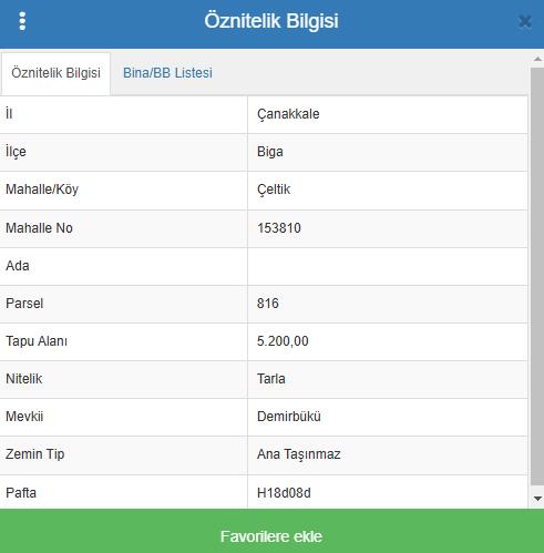 ÇANAKKALE BİGA ÇELTİK SATILIK 5200 m2 TARLA