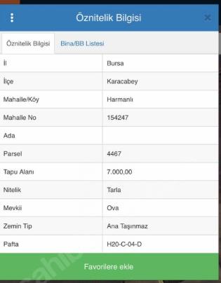 BURSA KARACABEY HARMANLI 7000 M2 